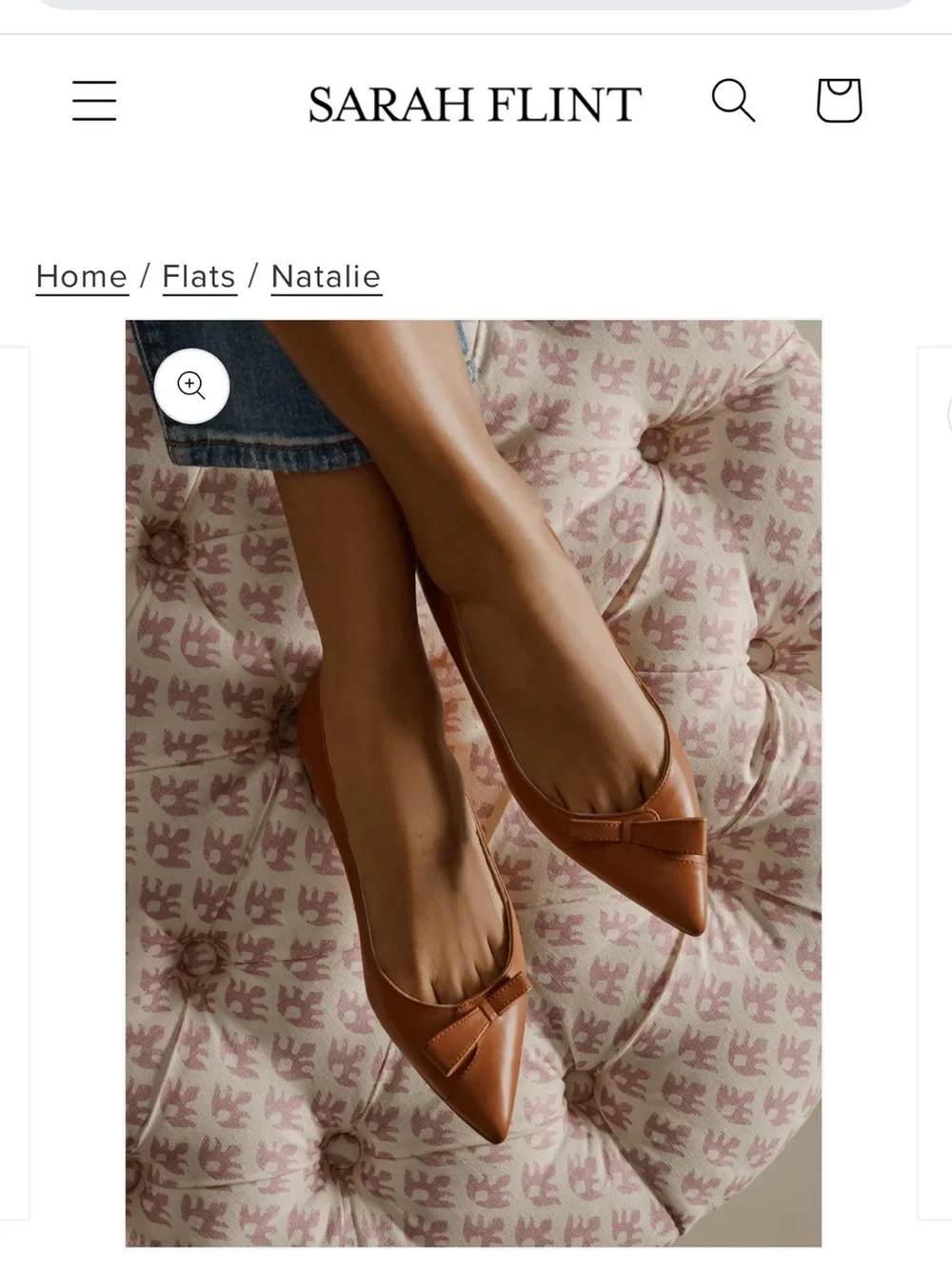 Sarah Flint - Natalie - Saddle Vachetta BRAND NEW IN BOX